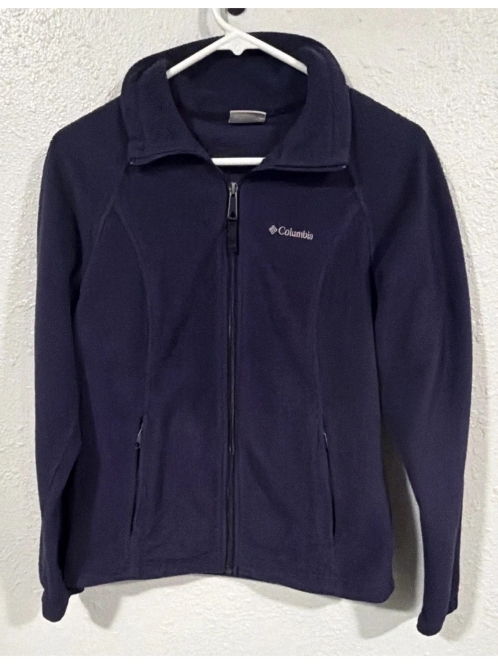 Columbia Navy/purple color Full-Zip Fleece Jacket size M